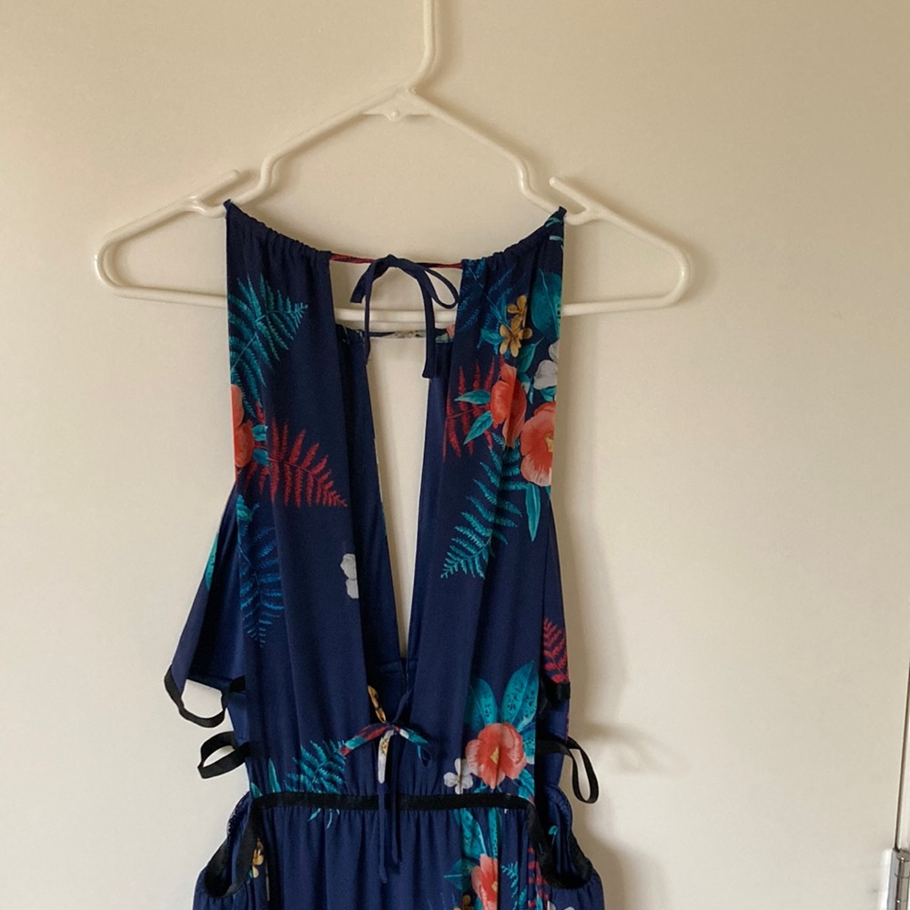 Express, floral maxi dress with a twist